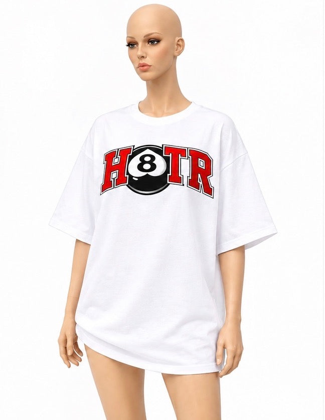 White Short Sleeve "H8TR" T-Shirt