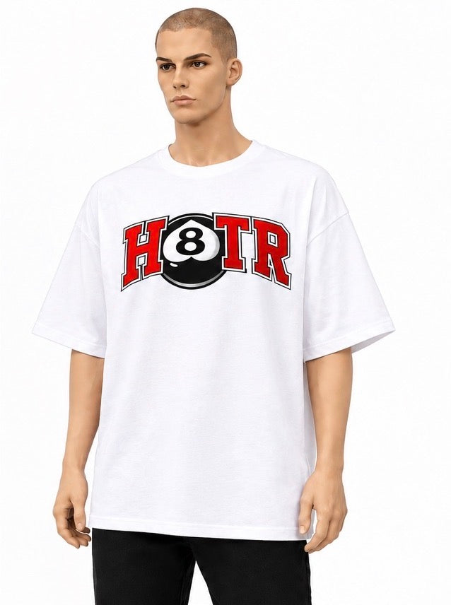 White Short Sleeve "H8TR" T-Shirt